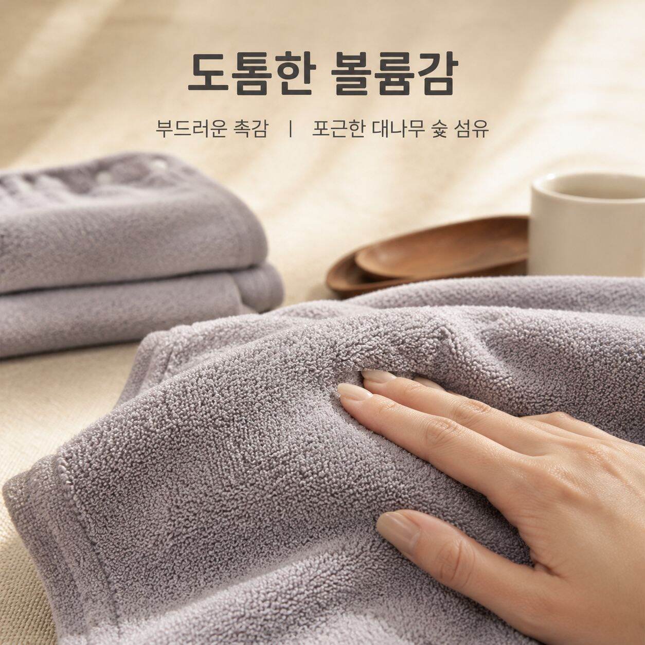 대나무탄소 섬유 랩타월 가정용 흡수력 목욕가운