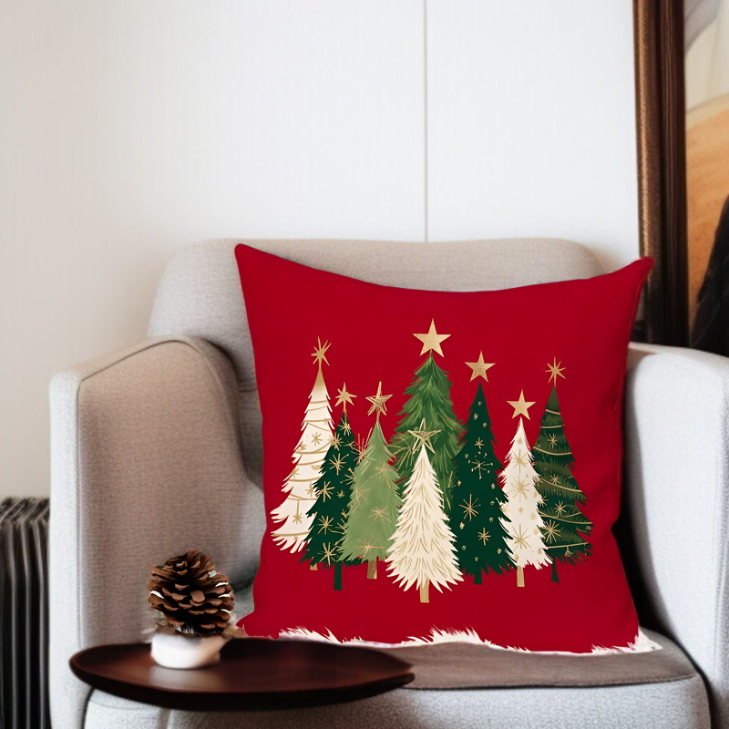 크리스마스 눈사람 린넨 쿠션 커버 소파 장식 쿠션