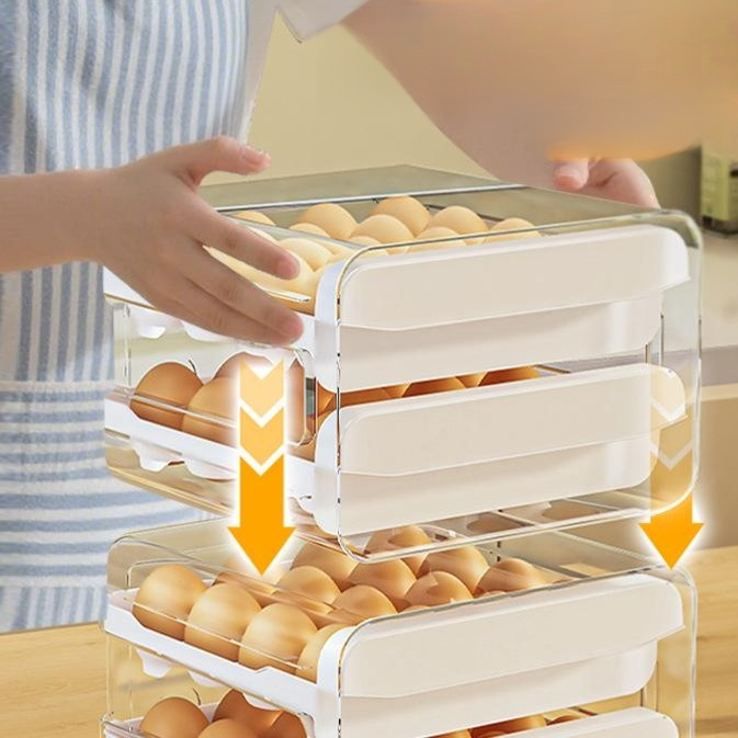 Egg storage box drawer style