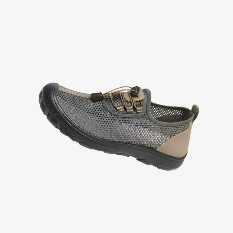 夏の古い北京布靴メンズ中空メッシュ靴通気性中年と高齢者の靴お父さんメッシュ靴ソフト底滑り止め靴カジュアルウォーキングシューズ