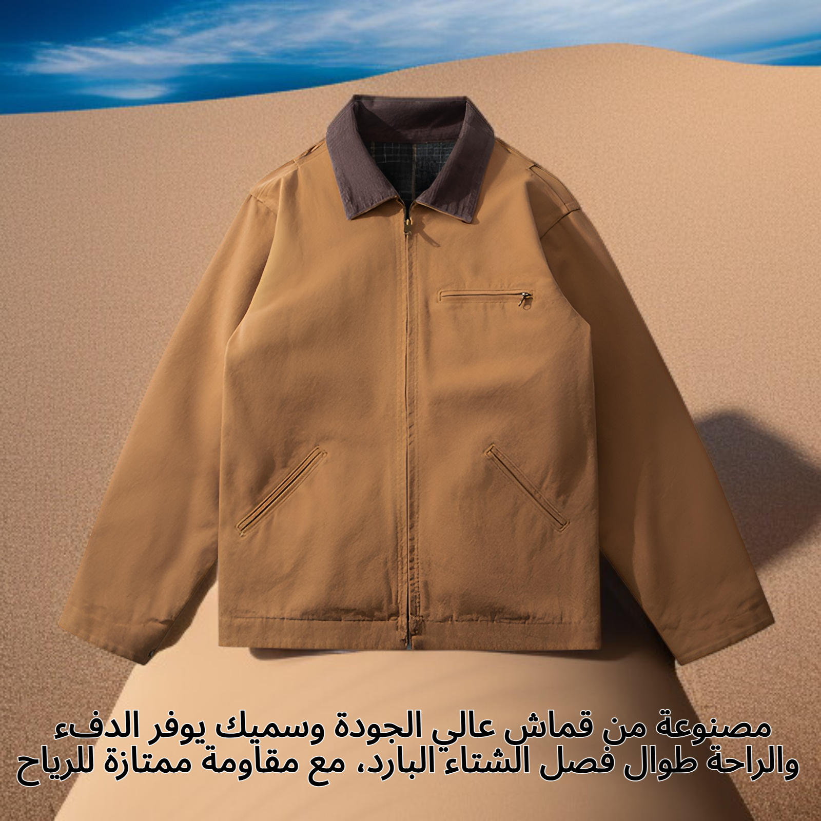 سترة سميكة من القماش