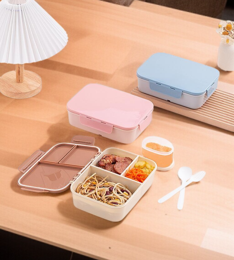 누수 방지 커버가 적용된 칸막이 도시락