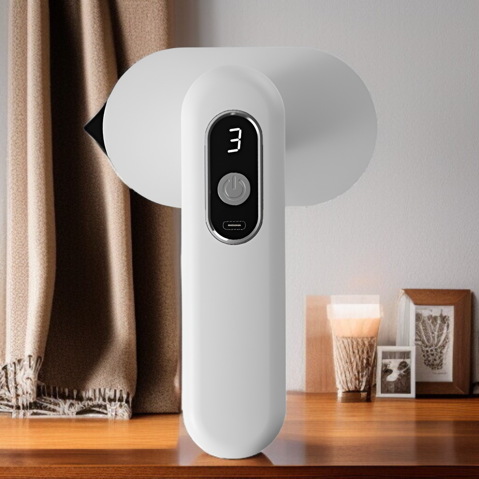 ワイヤレス充電ミニアイロン LEDディスプレイ 軽量携帯型 強力パワー 30秒高速加熱