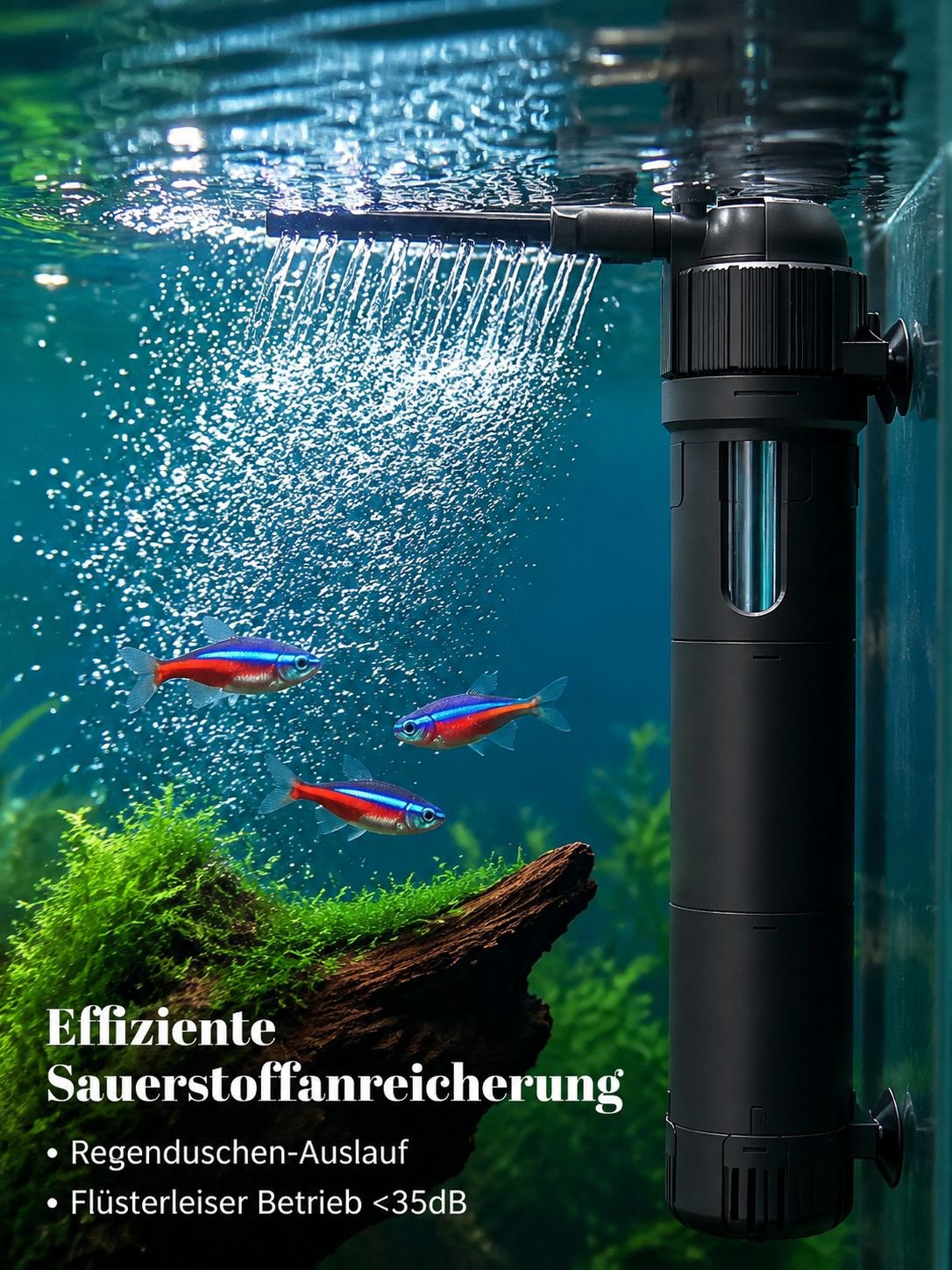 UV-Sterilisations-Aquariumfilterbox mit integriertem Filtervlies Aquariumfilter
