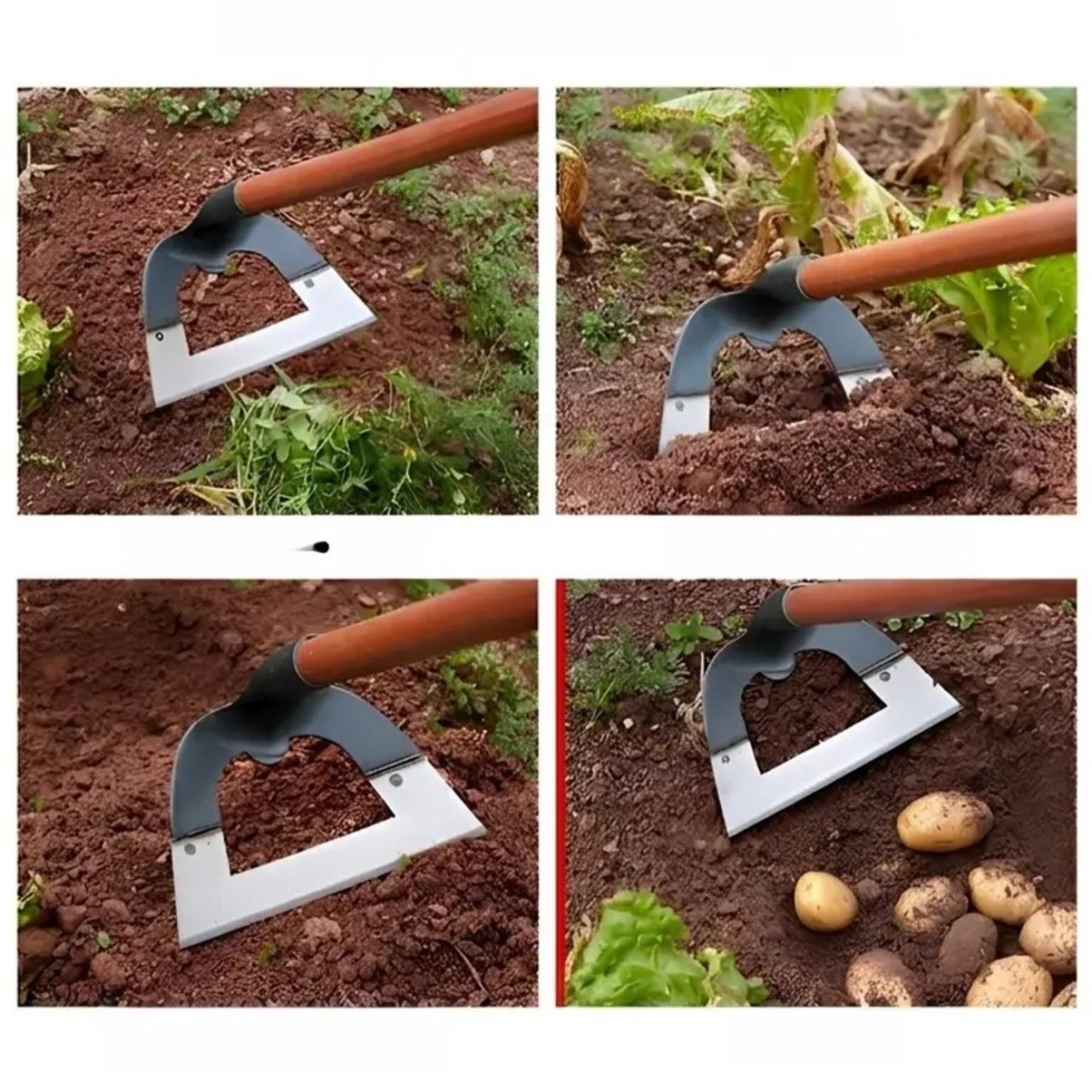 Thickened hollow agricultural hoe