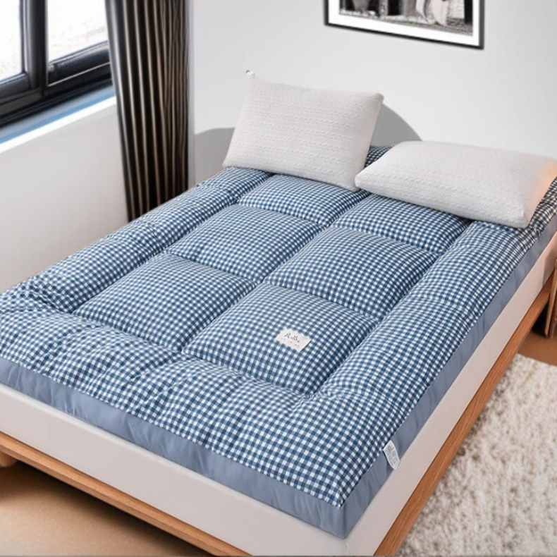 기숙사 학생 매트리스 두꺼운 진드기 방지 매트리스 이불 보호대 피부 친화 벨벳 학생 기숙사 요 접이식 침대 쿠션