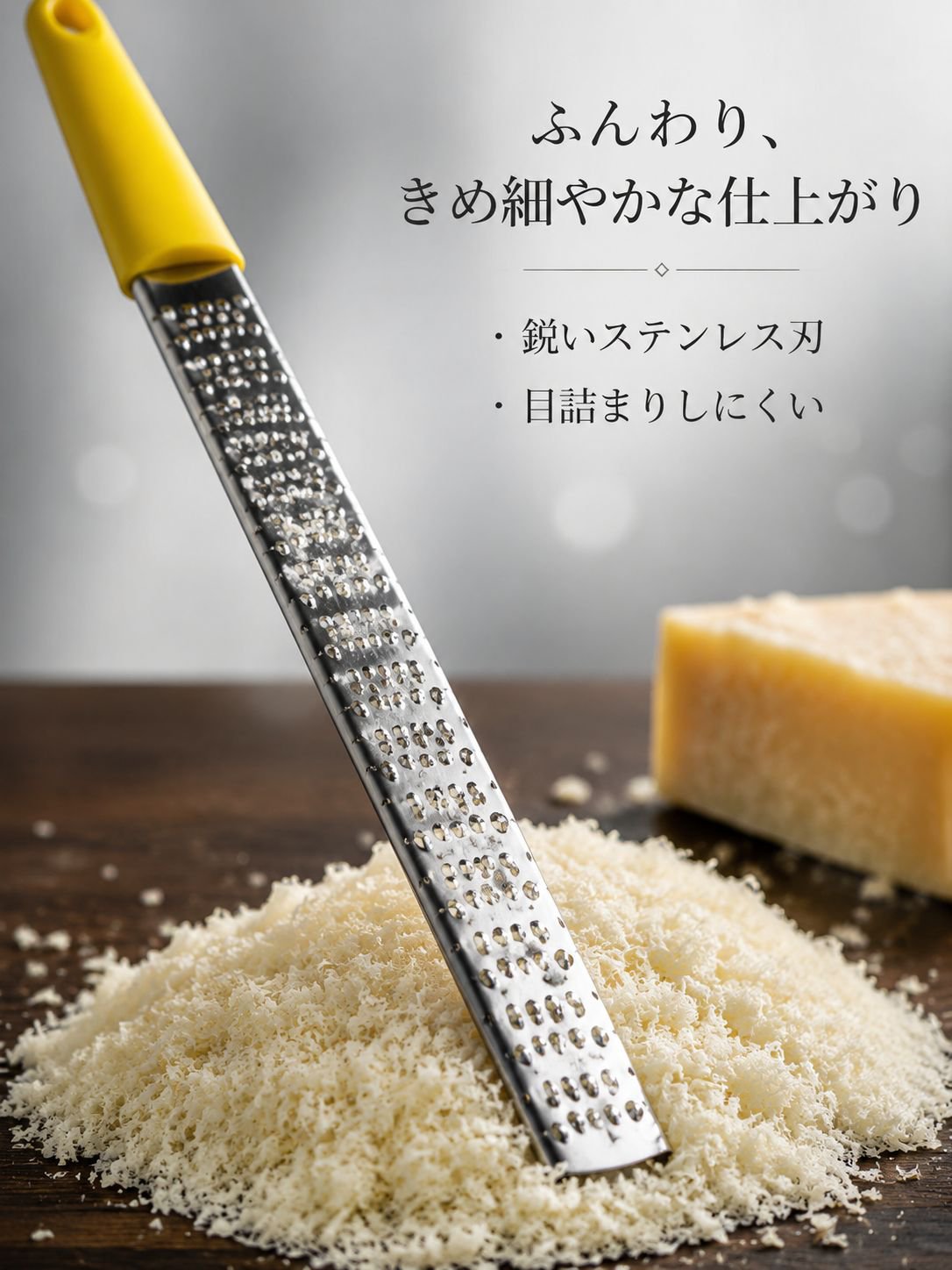 キッチン用ステンレスチーズおろし器