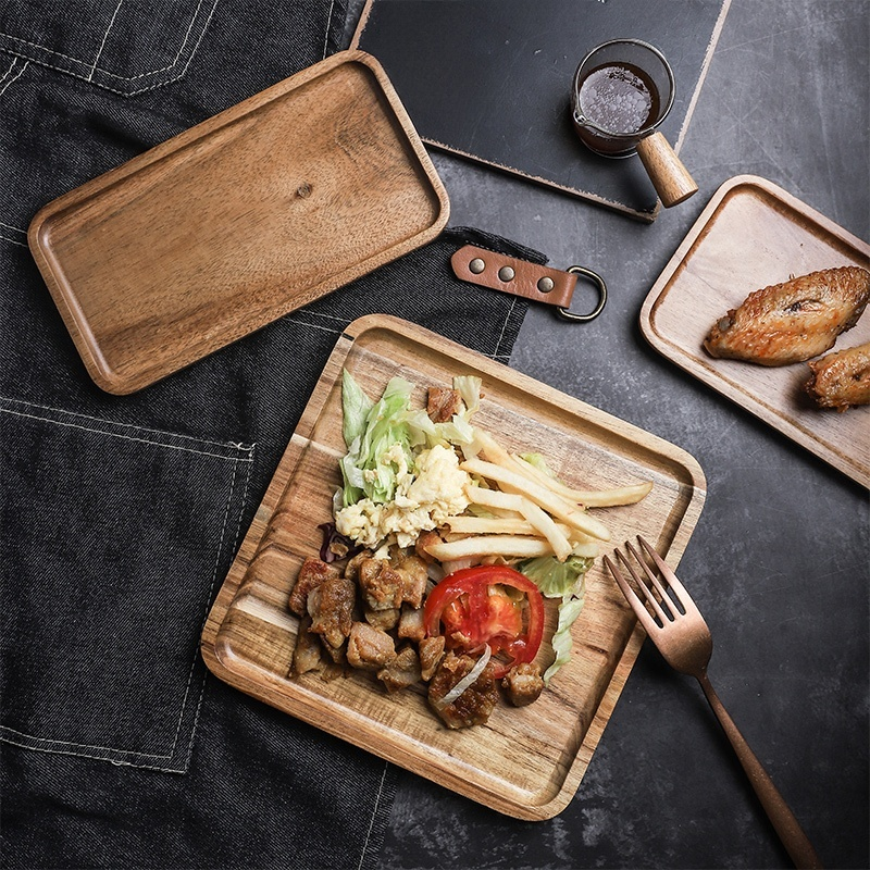 Rechteckiger Frühstücksteller