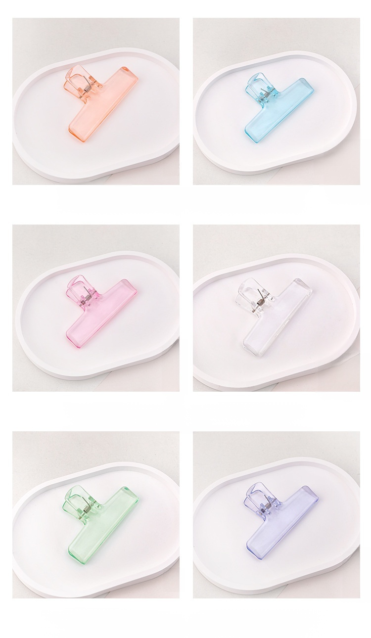 Nahaufnahme des transparenten Jelly-Clips aus Acryl