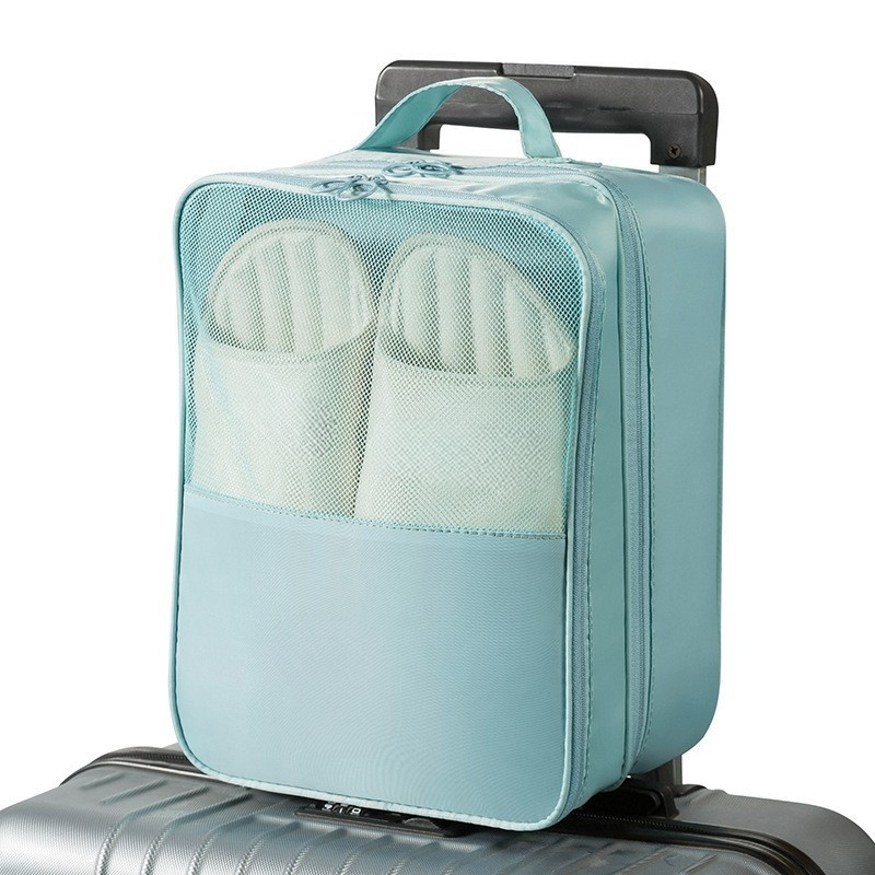 Travel shoe storage bag with large capacity and convenient luggage compartment