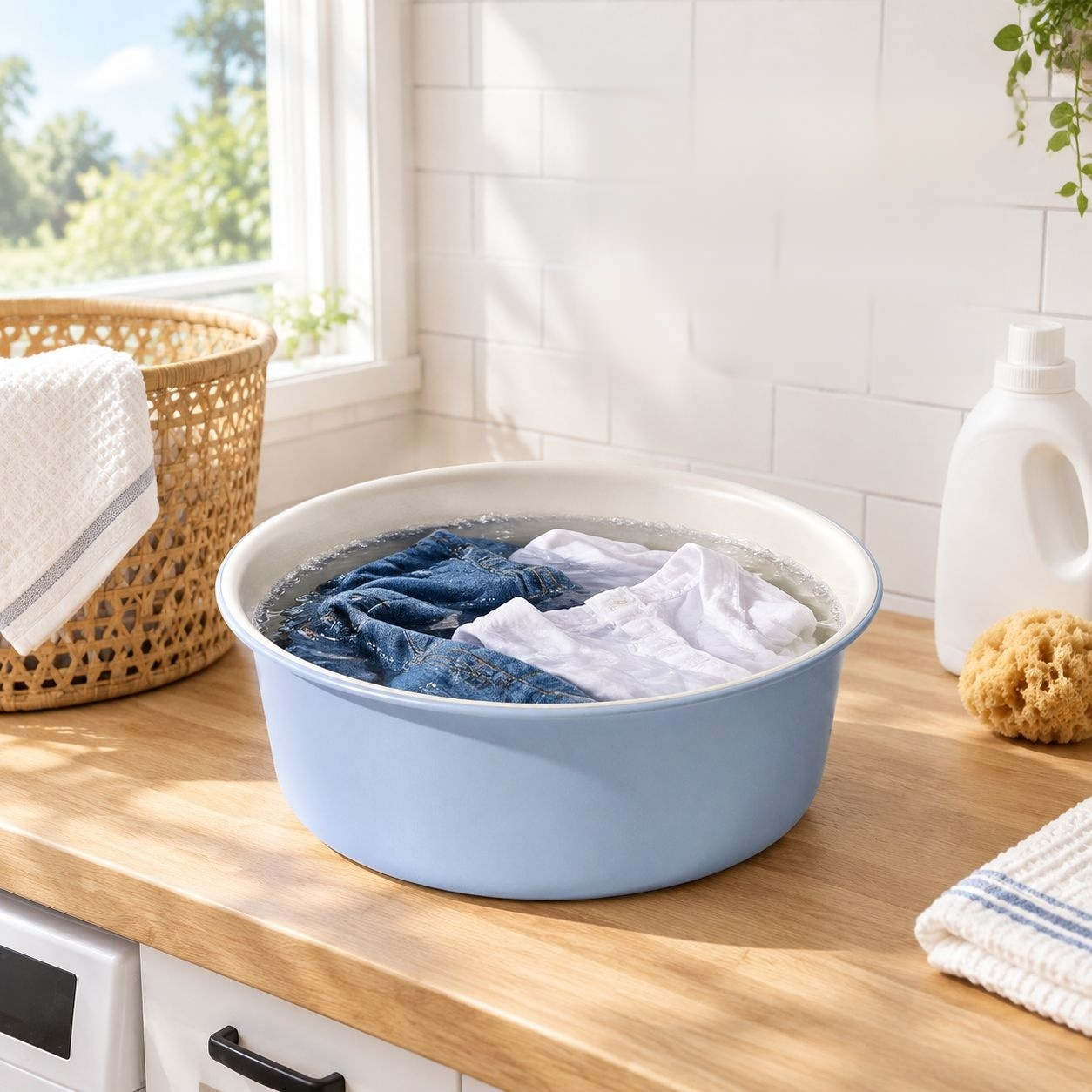 Large Thickened Durable Plastic Wash Basin for Home