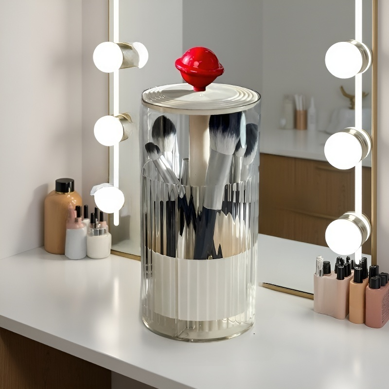 الضغط على رفع مستحضرات التجميل فرشاة تحتوي على اسطوانة