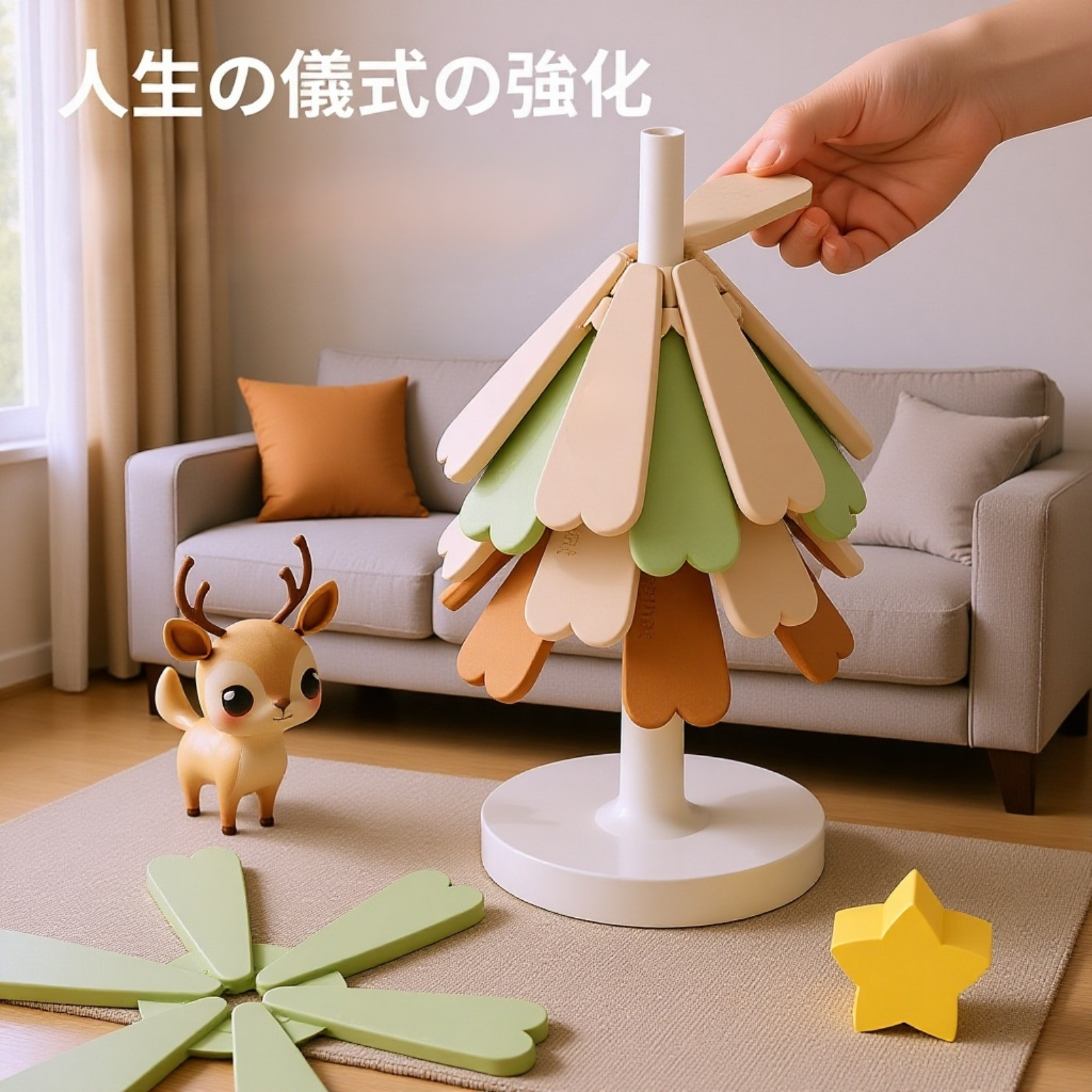 耐熱性に優れたシリコン製クリスマスツリーマット