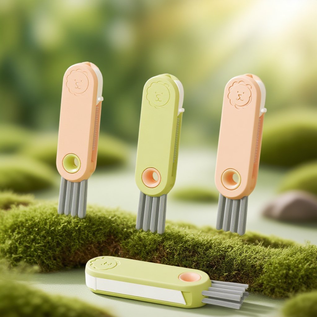 Three in one cup brush for multi functional cleaning