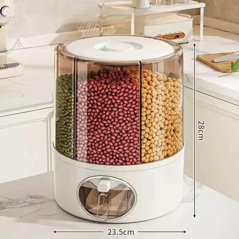 Insect-proof rotating rice box