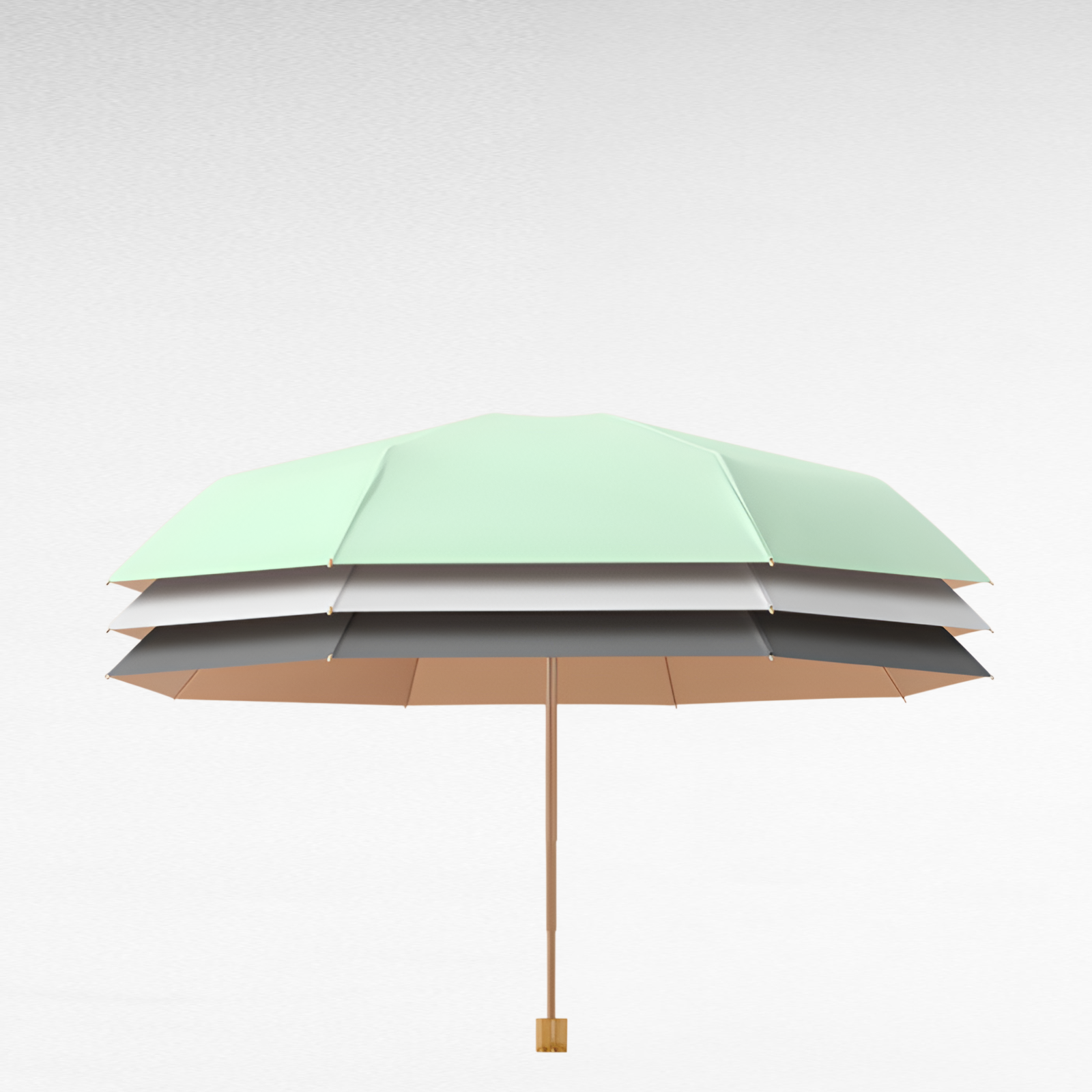 8本骨大きい折りたたみ傘 ケース付き 紫外線遮断