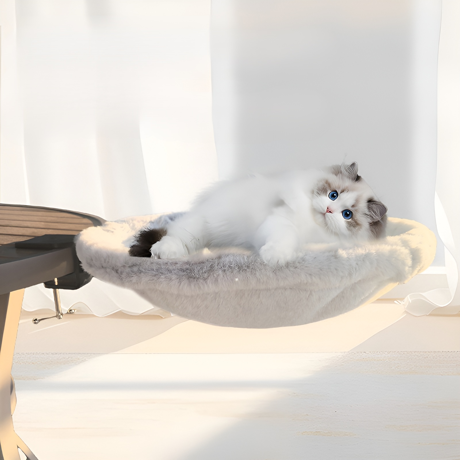 Cross-border cat desk hammock can replace cat climbing frame adjustable kitten table bed cat bed pet