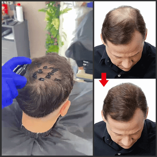 即効性、持続10日間、防水ヘアコンシーラー