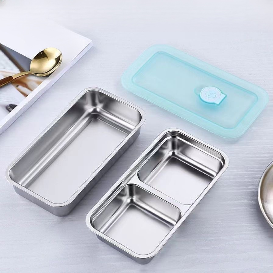 투명 뚜껑 스테인리스 도시락