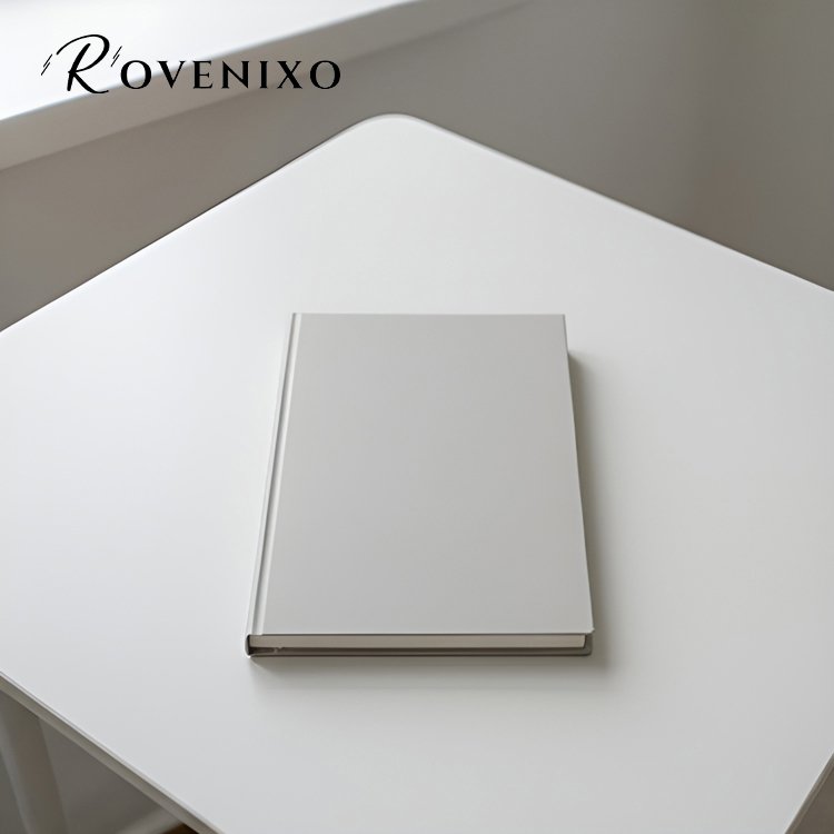 สมุดโน๊ตสีขาวสองเล่ม