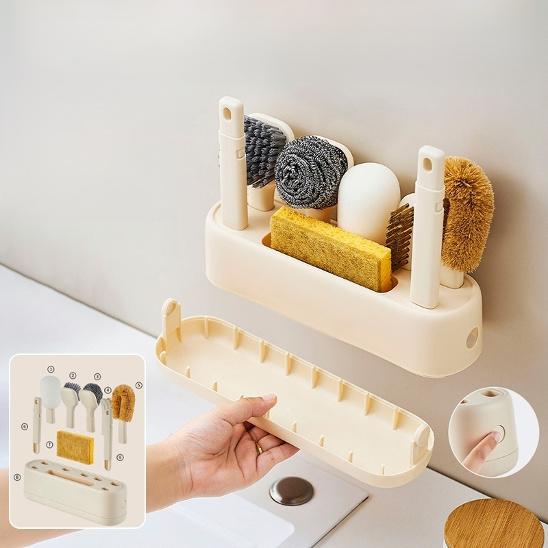 Kit de cepillos para limpieza y organización de cocina