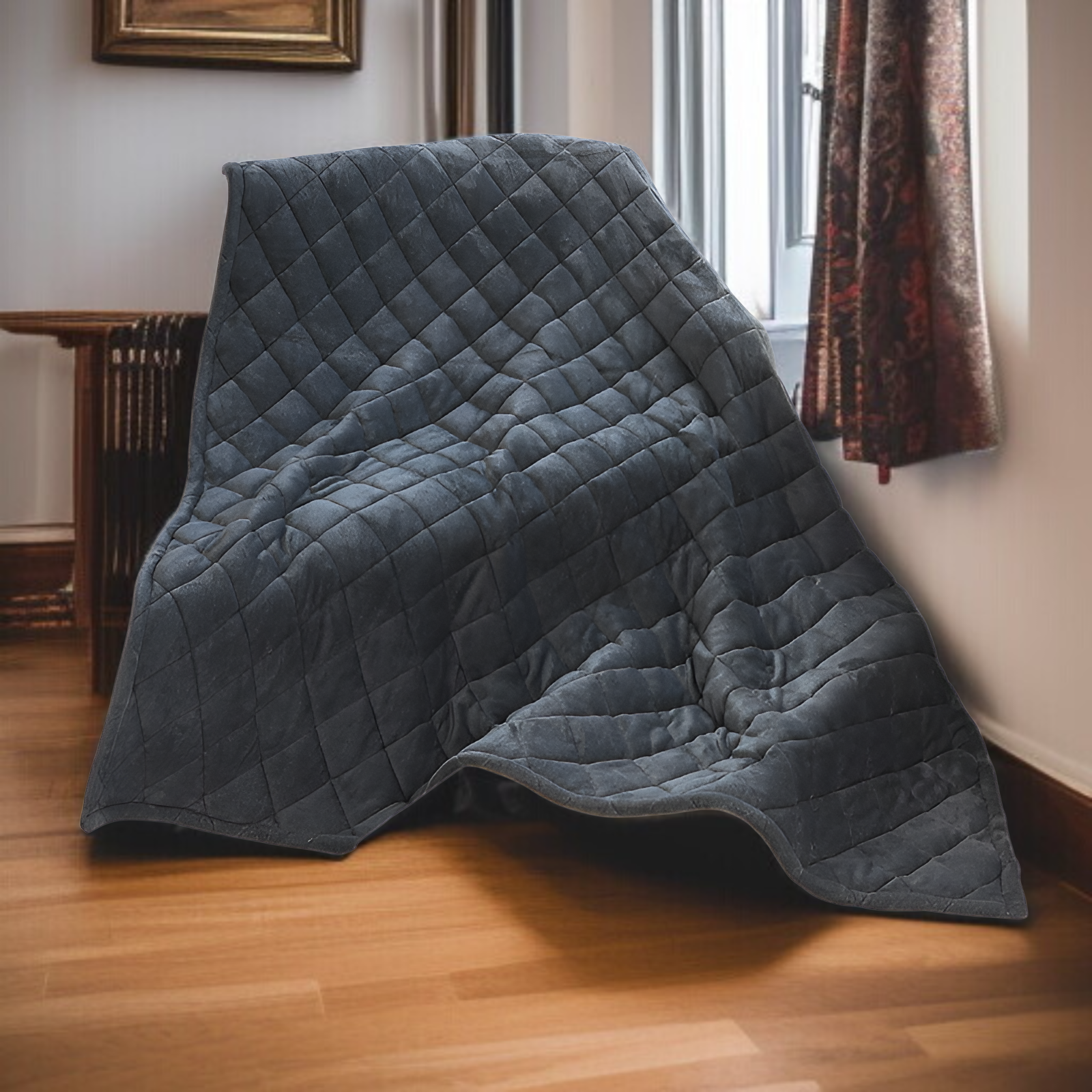 両面ベルベットプラス厚手ファイヤーキルト家庭用ファイヤーボックスカバー冬用暖房ボックスカバーキルトソファランチブレイクブランケット