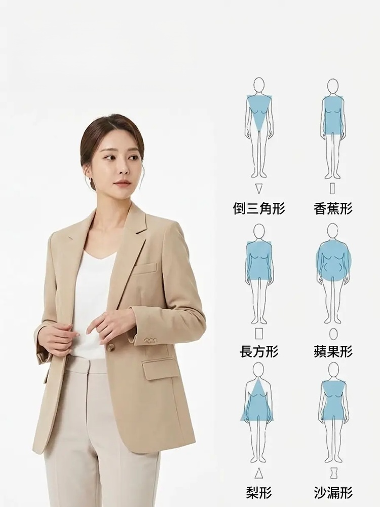 一粒扣時尚西裝外套