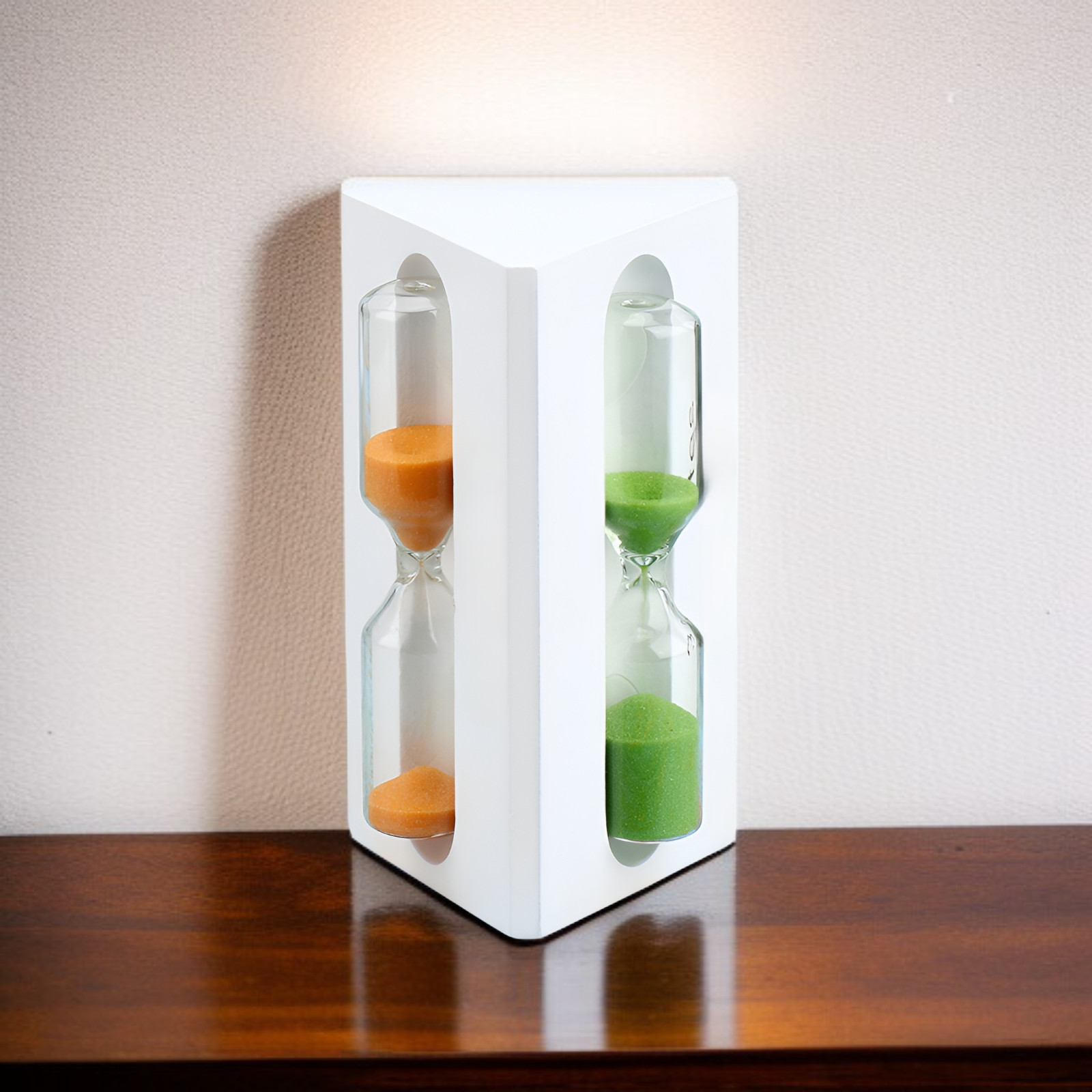 견고한 나무 모래시계 장식품