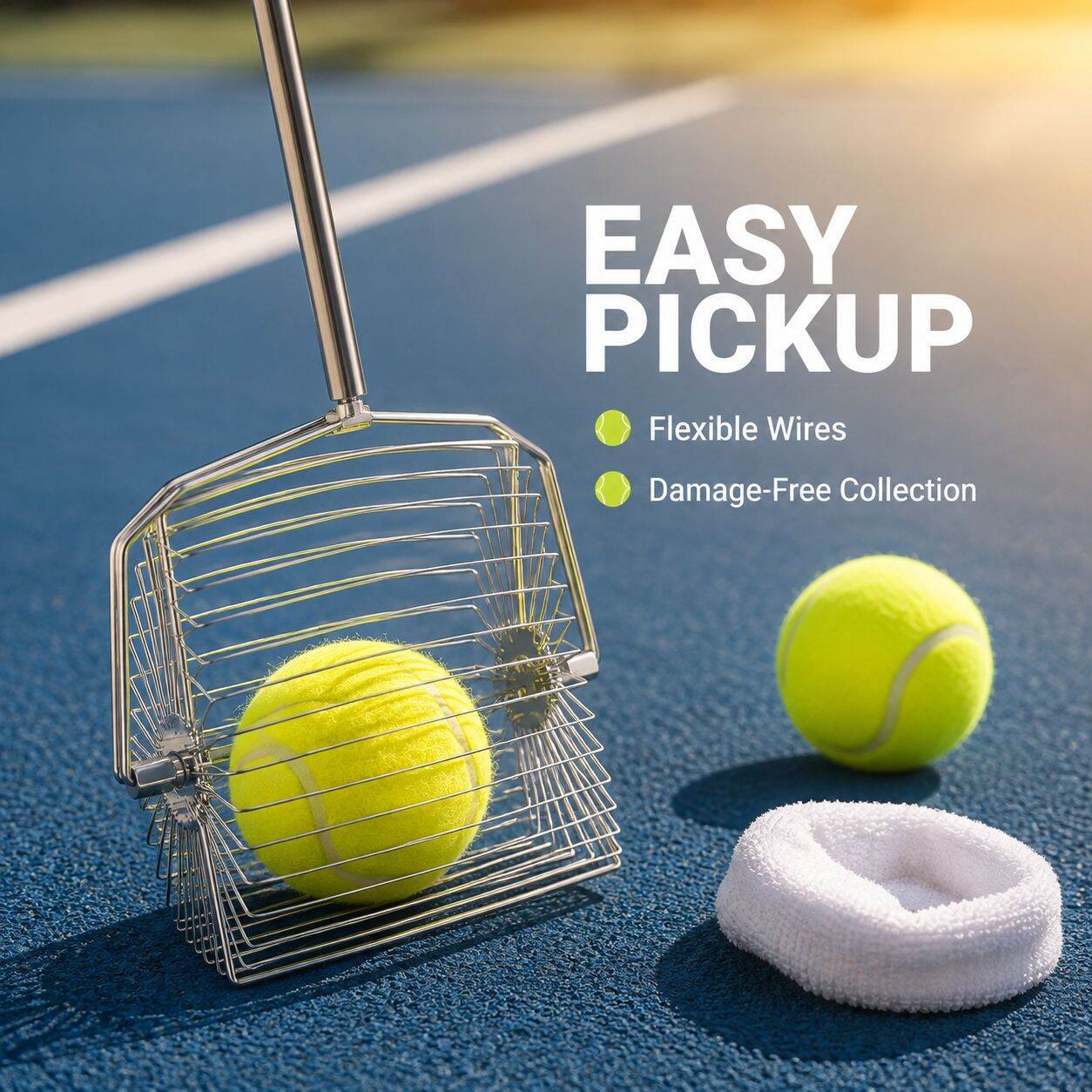 Stainless steel roller golf ball retriever