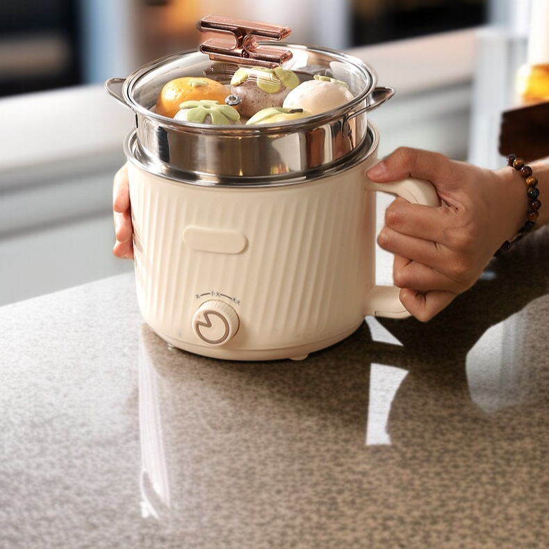 Student dormitory small stainless steel nonstick electric hot pot