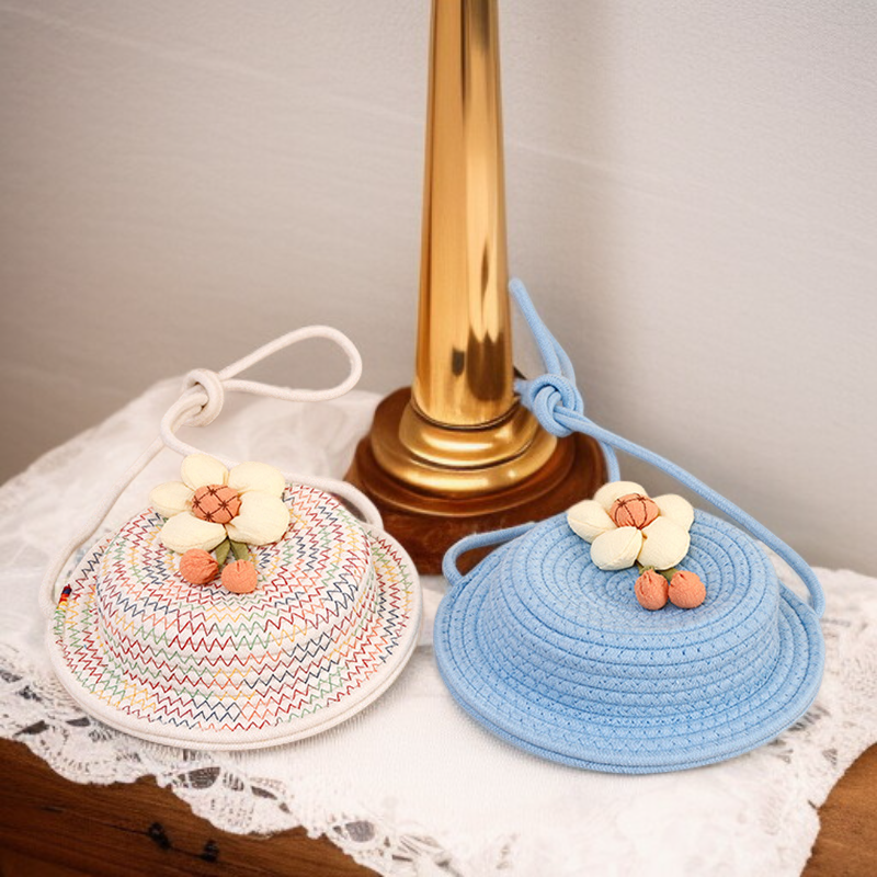 Süße runde Stroh-Umhängetasche für Mädchen, Prinzessinnen-Geldbörse