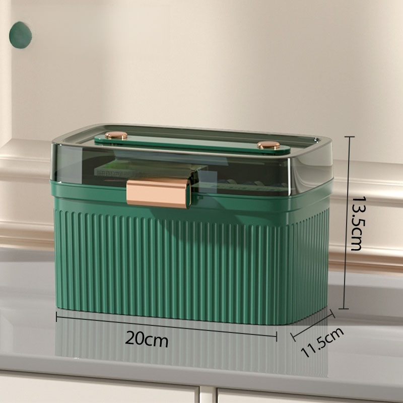 กล่องยาแบบครอบครัว ขนาดใหญ่ หลายชั้น สำหรับใช้ในบ้าน