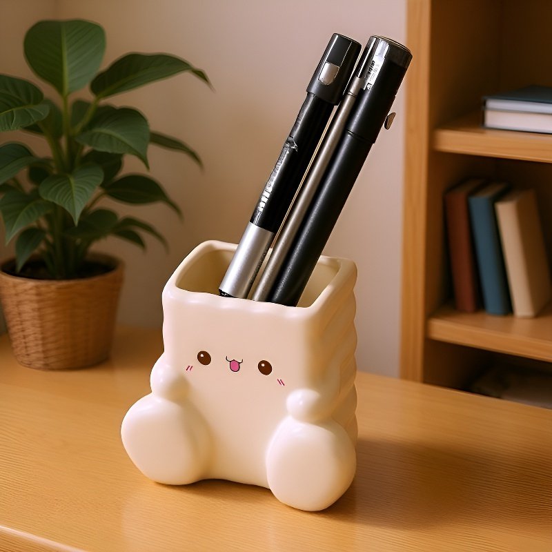 デスクトップ漫画クッキーペンホルダー