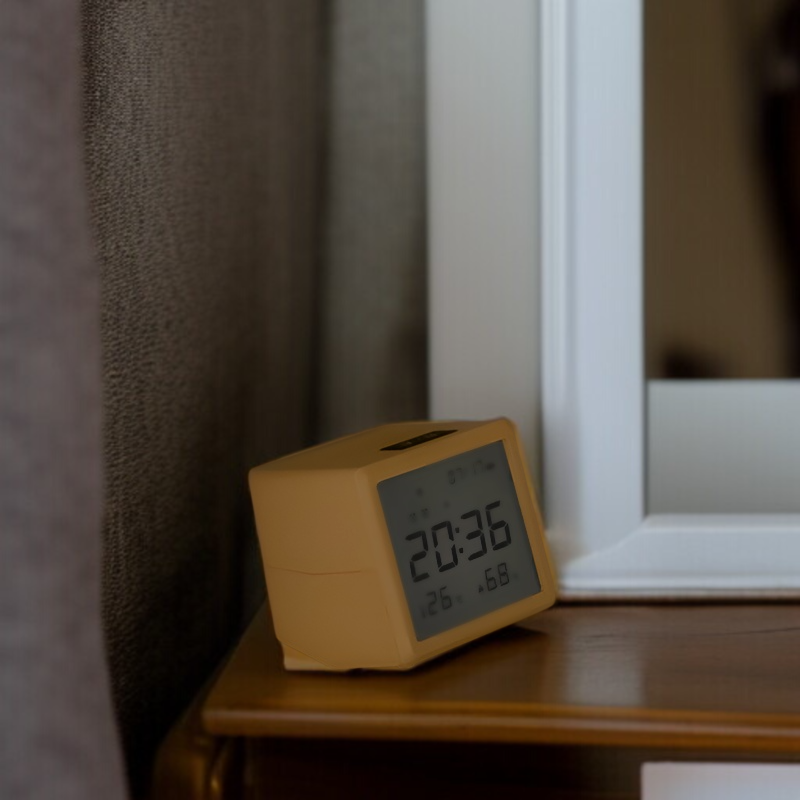 省スペース設計のデスクトップLED時計