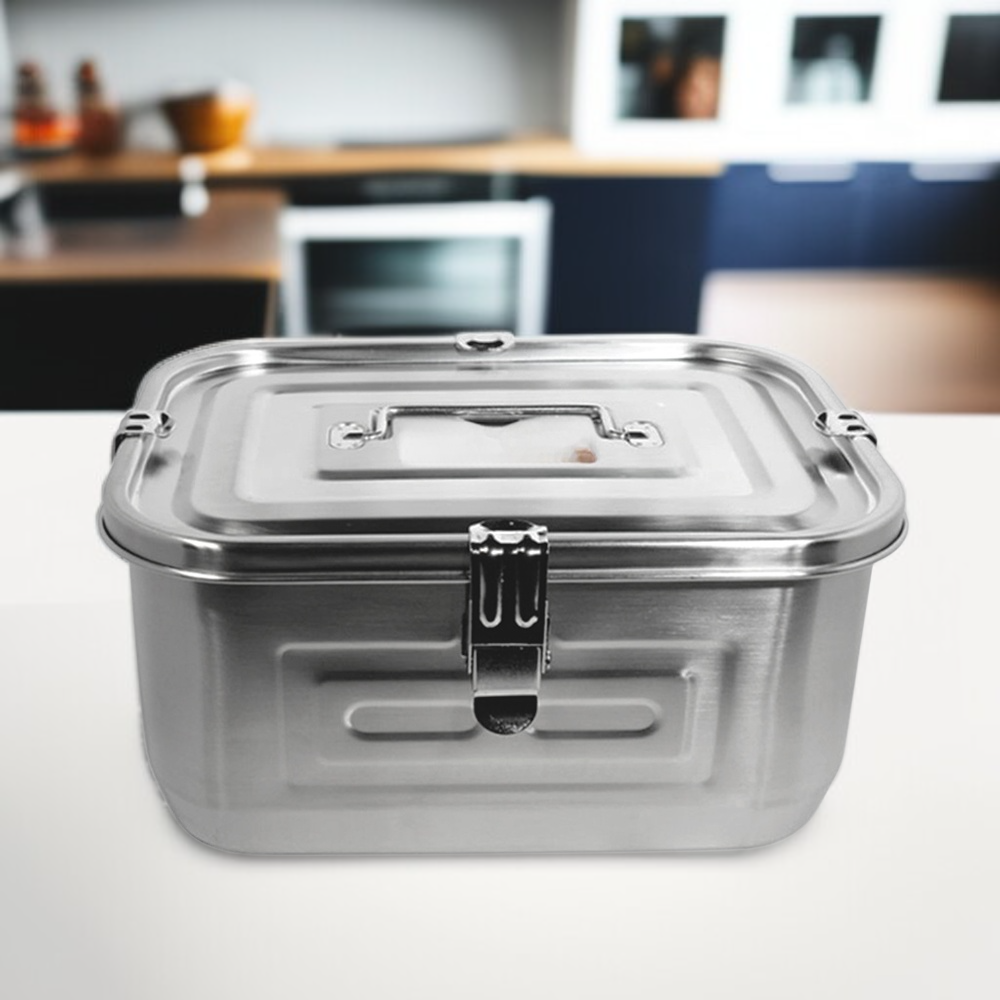 Aluminum lunch box for home use, stainless steel