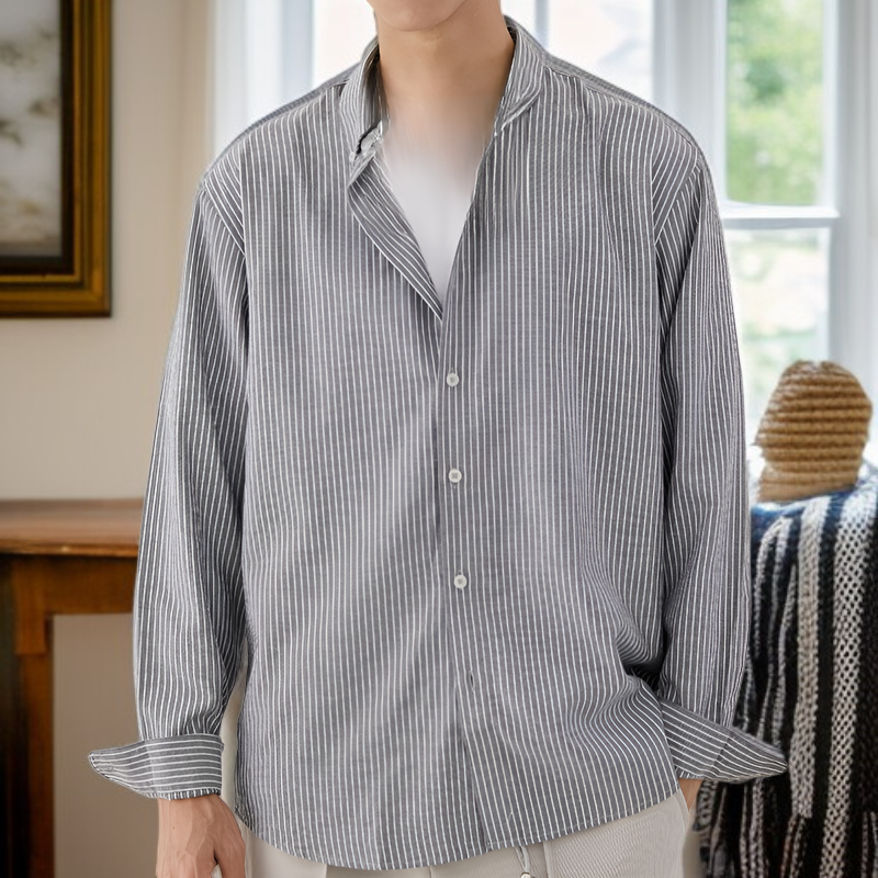 슬림핏 남성 긴팔 셔츠