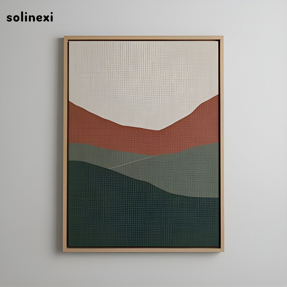 Dekorativní malba v krémovém stylu na stěně obývacího pokoje