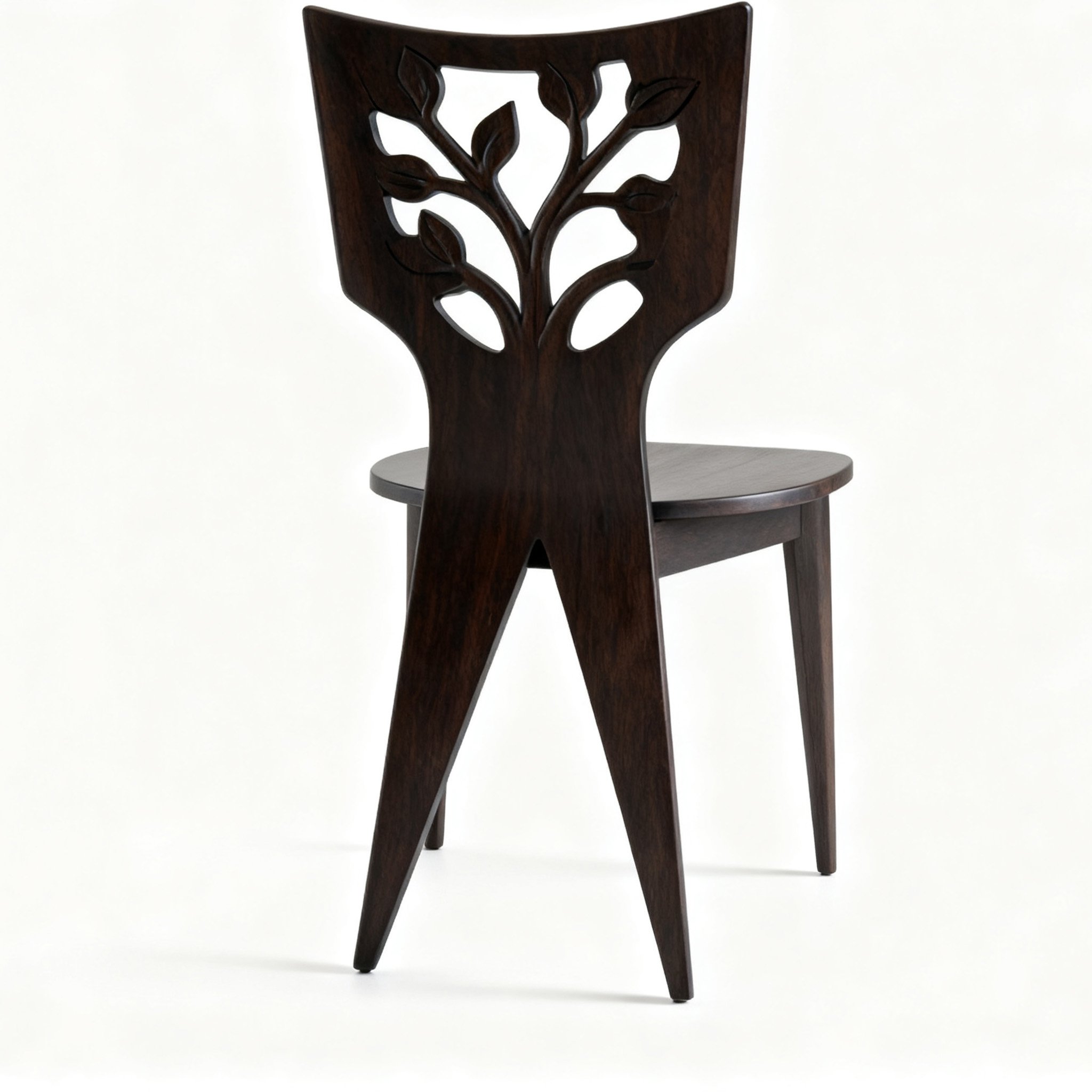 เก้าอี้ไม้แกะสลักลายอย่างประณีต