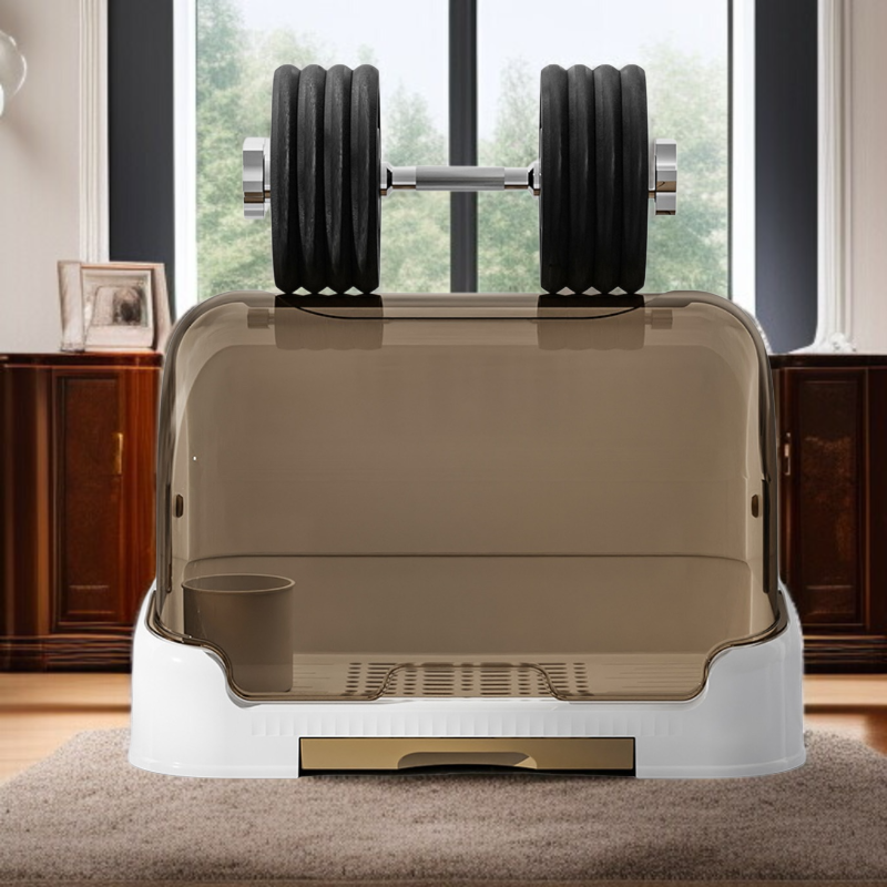 ボトル乾燥ボックス、ボトル収納ボックス、ボトルラック、デスクトップ防塵、ガラス製ウォーターカップ、カップ排水収納ボックス、カバー付きトレイラック