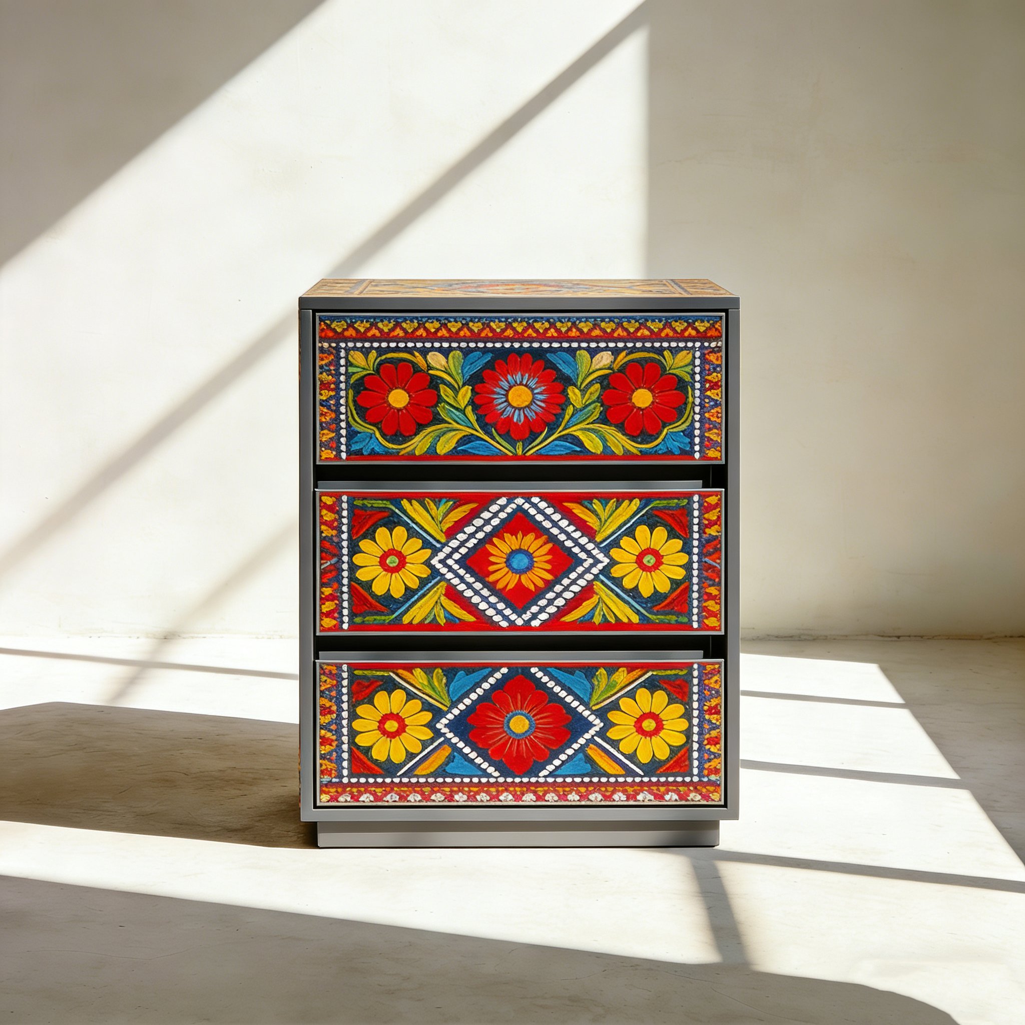 수납형 침대 사이드 캐비닛