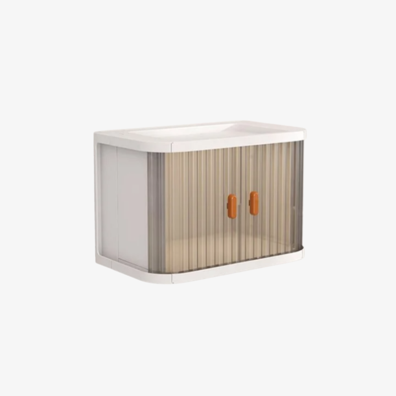 거실 수납함 정리 화장품 수납함 탁상 수납함 레이어드 책상 잡동사니 방진 접이식 수납함