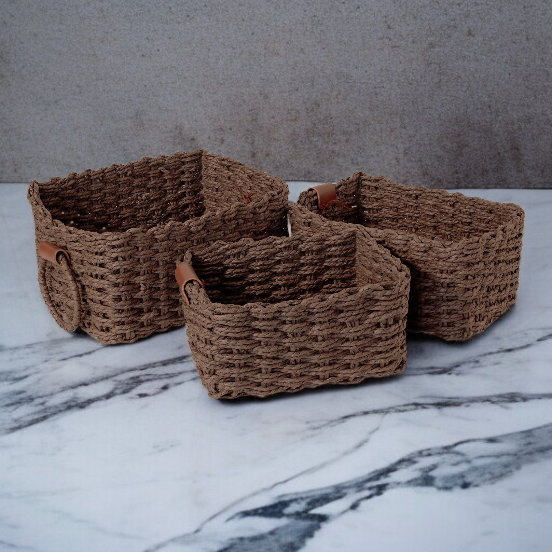 卓上ラタン収納バスケット全体画像