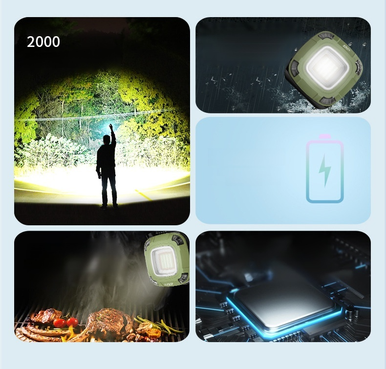 Luz LED recargable para actividades al aire libre