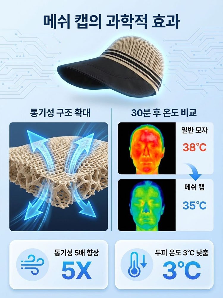 [기미 완벽차단/얼굴소멸] 마스크 귀통증 1초 해결! -3도 냉감 마약 왕챙모자 (1+2 미친특가)