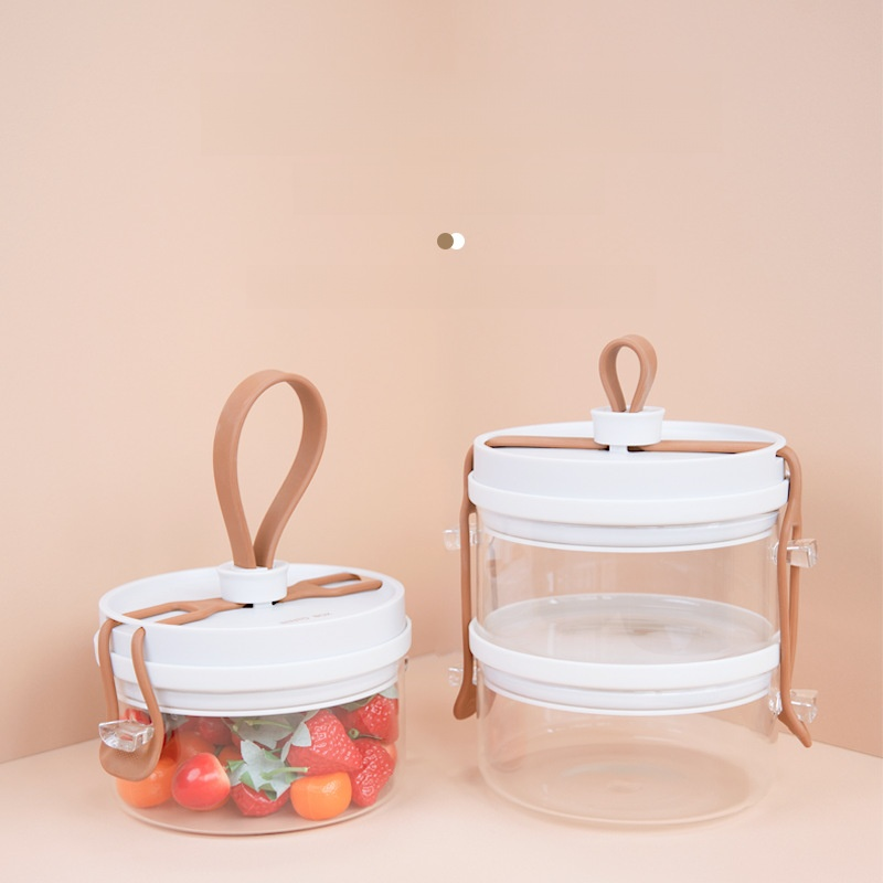 Portable student glass lunchbox