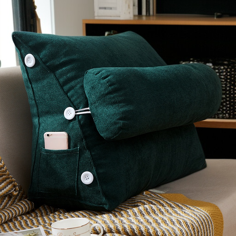 取り外し可能で洗濯できる三角形クッション ソファー窓用