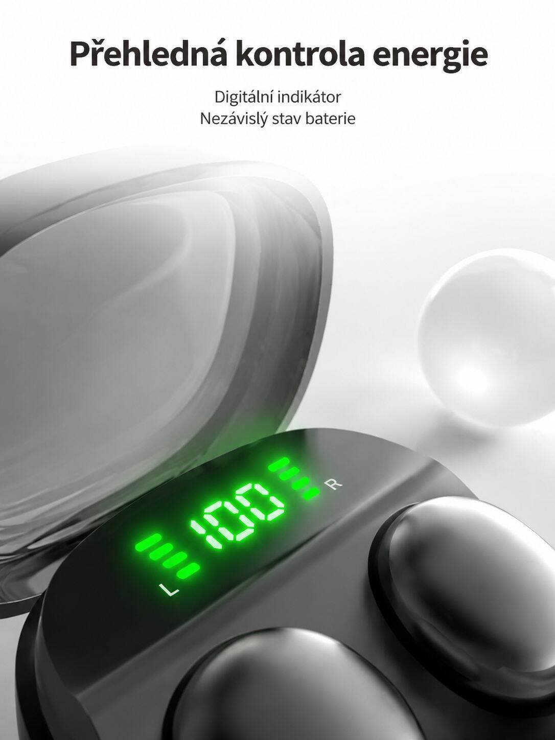 Ultra mini spací bezdrátová Bluetooth sluchátka super tenká