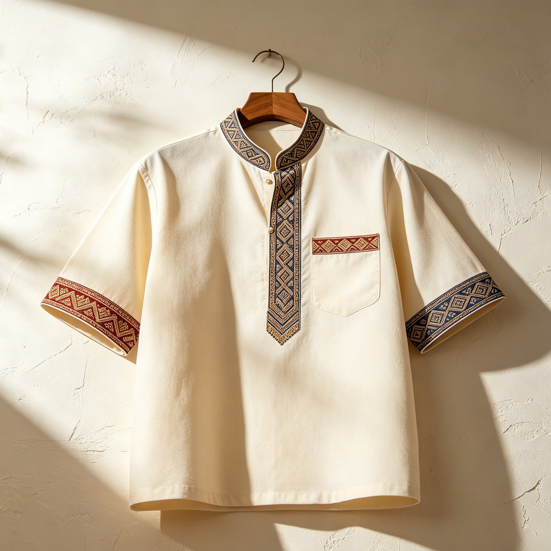 เสื้อแขนสั้นแฟชั่นผู้ชาย