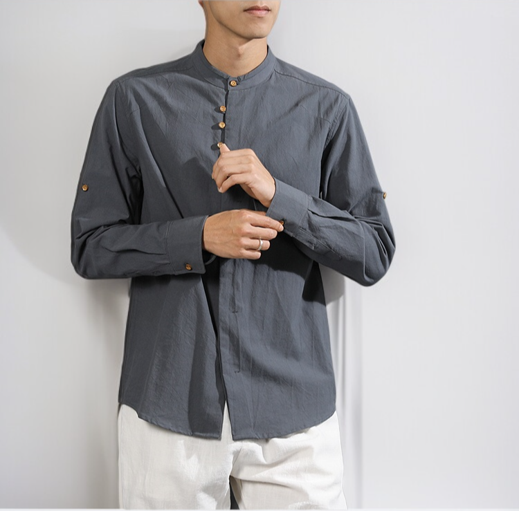 다양한 컬러의 남자 가을 셔츠