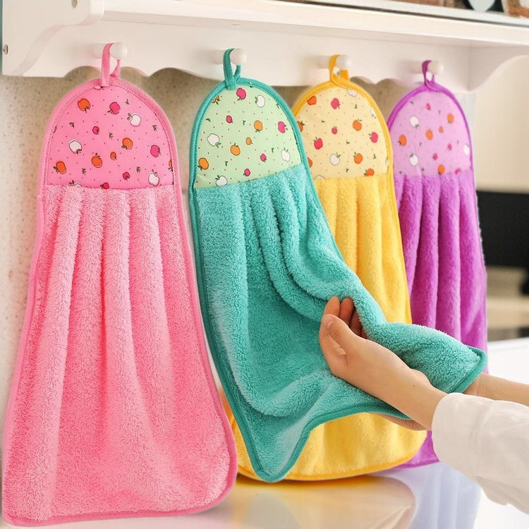 珊瑚絨掛式擦手巾